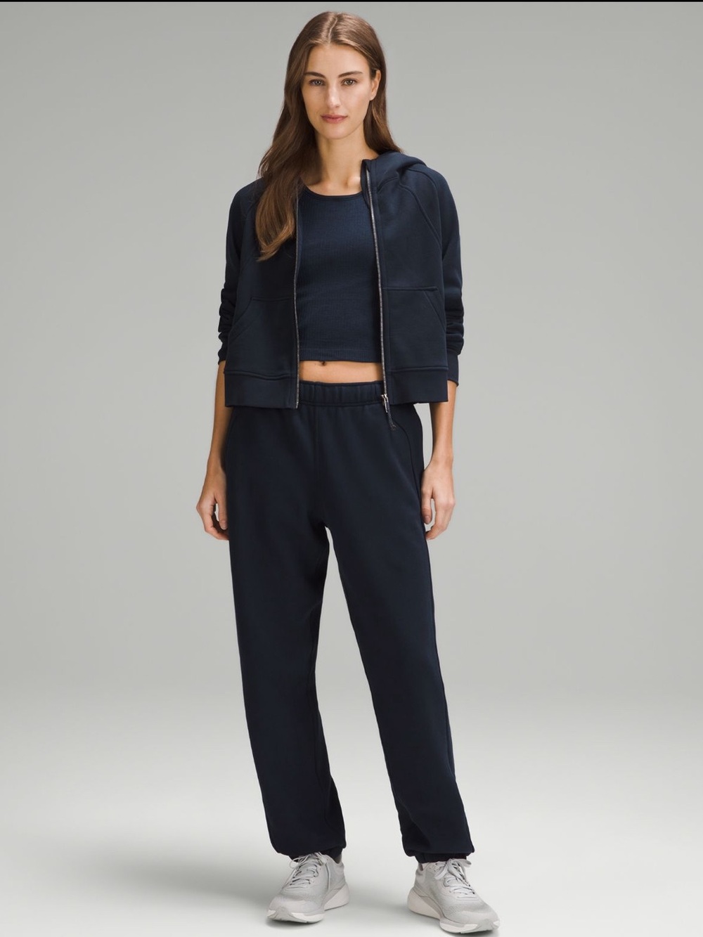 Worn Once! Lululemon Oversized Mid-Rise Scuba Jogger - True Navy, XS